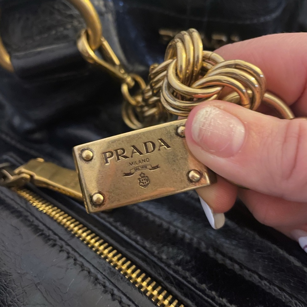 Black/ blue  prada bag - Picture 5 of 16